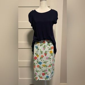 LulaRoe Kermit the Frog Pencil Skirt Size Medium